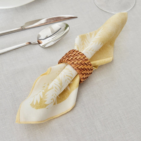 Karaca Home Juno 2-Piece Napkin, 40cmx40cm, Yellow