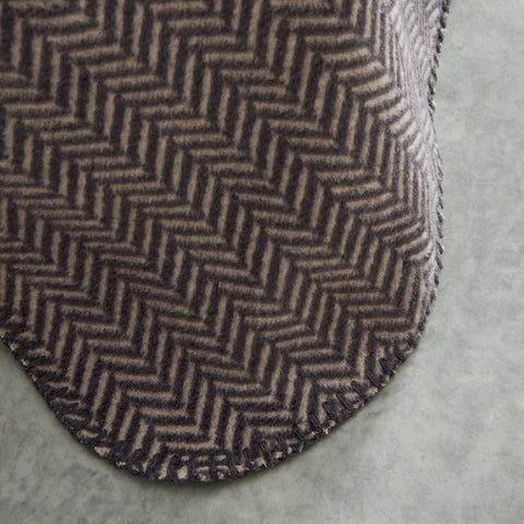 Karaca Home Sandra Herringbone Pattern Blanket, 200x220cm, Double, Grey