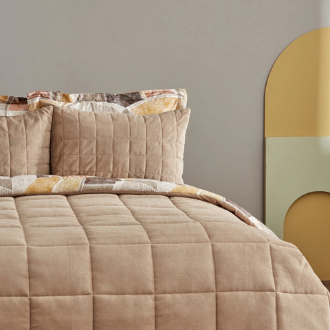 Karaca Home Lydia Bedding Set, Double, Beige