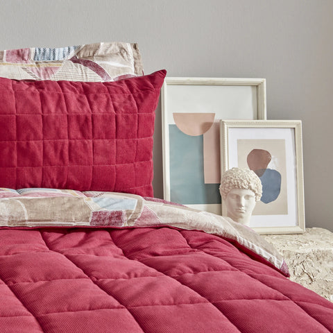 Karaca Home Lydia Bedding Set, Double, Burgundy