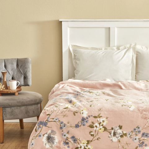 Karaca Home Silva Spanish Blanket, Double, Blush