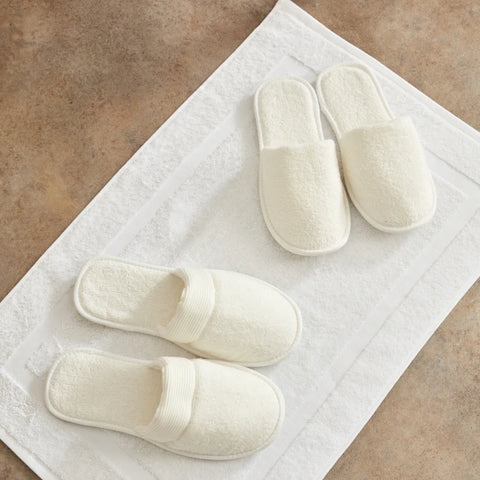 Karaca Home Ring Lace 9 Piece 100% Turkish Cotton Family Bath Set Offwhite-Offwhite, Powder