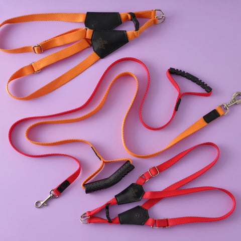 Karaca Home x Pati Red H-Type Dog Harness Large Size, Orange