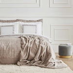 Karaca Home Bride Coll Bianca Bedding Set, Double, Stone