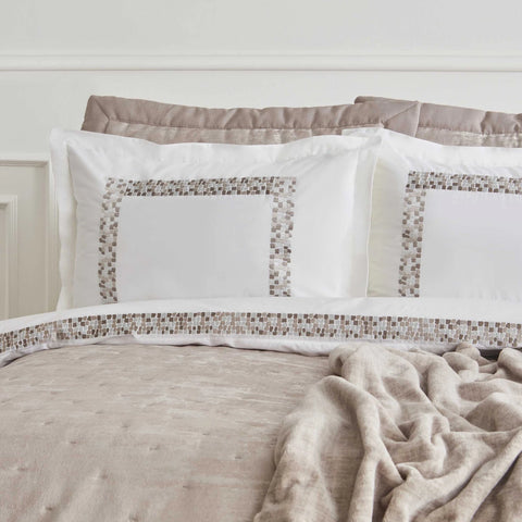 Karaca Home Bride Coll Bianca Bedding Set, Double, Stone