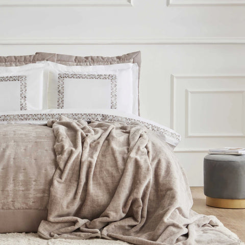 Karaca Home Bride Coll Bianca Bedding Set, Double, Stone