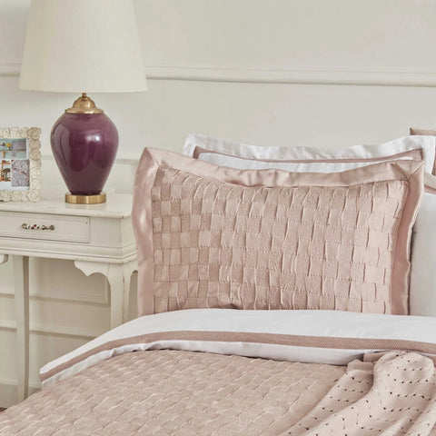 Karaca Home Bride Coll Bianca Bedding Set, Double, Powder