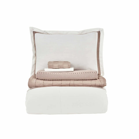 Karaca Home Bride Coll Bianca Bedding Set, Double, Powder