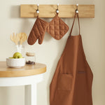Karaca Home Lisa Gabardin Kitchen Apron, 75x56cm, Terra Cotta