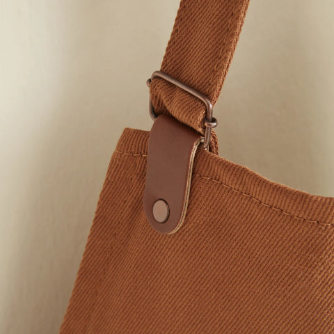 Karaca Home Lisa Gabardin Kitchen Apron, 75x56cm, Terra Cotta