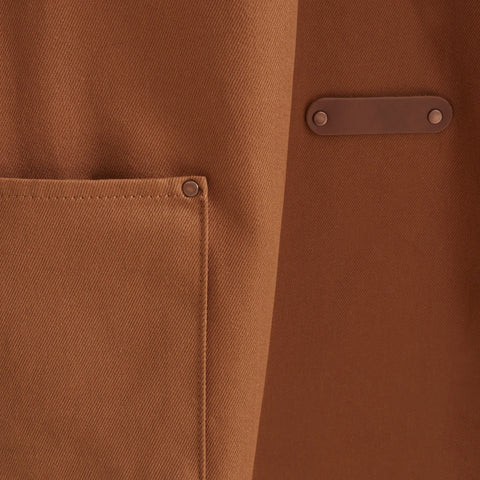 Karaca Home Lisa Gabardin Kitchen Apron, 75x56cm, Terra Cotta