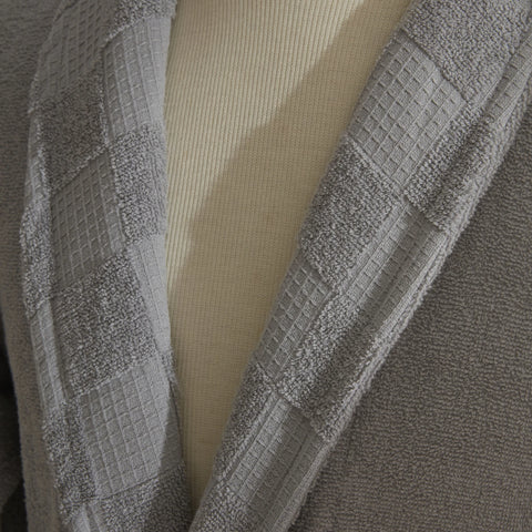 Karaca Home Santos 4-Piece 100% Turkish Cotton Family Bathroom Set, Powder - Grey