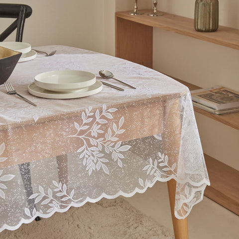 KARACA HOME HESSA BEYAZ MASA ÖRTÜSÜ