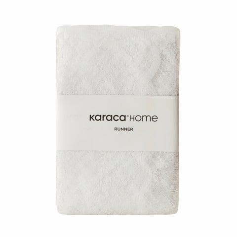 Karaca Home Luana Runner, 40x150cm, White