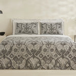 Karaca Santi 100% Turkish Cotton Duvet Cover Set, Single, Black