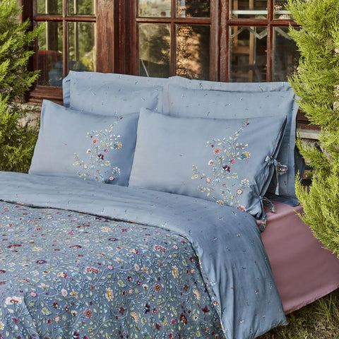 Karaca Ansey 100% Turkish Cotton Duvet Cover Set, Double, Multi