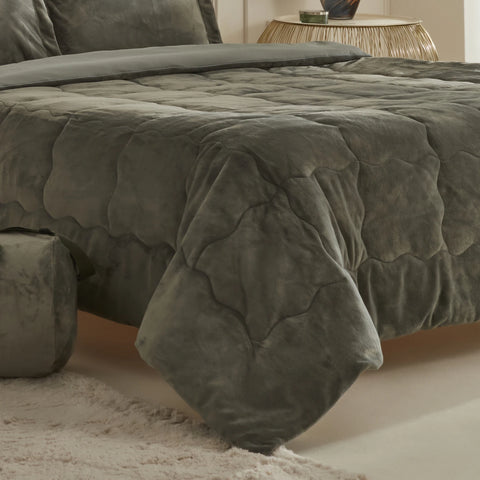Karaca Home Flufy Comfort Bedding Set, Single, Khaki