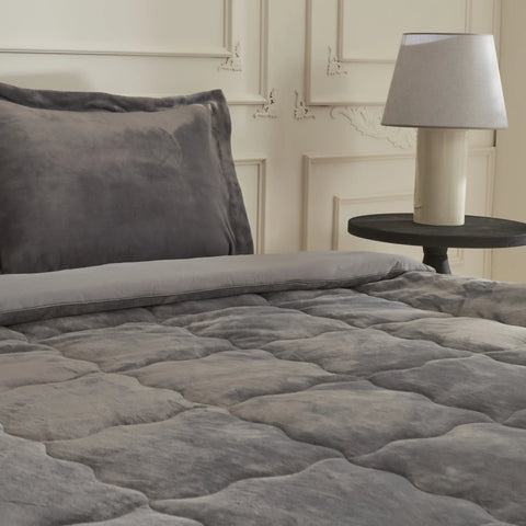 Karaca Home Flufy Comfort Bedding Set, Double, Anthracite