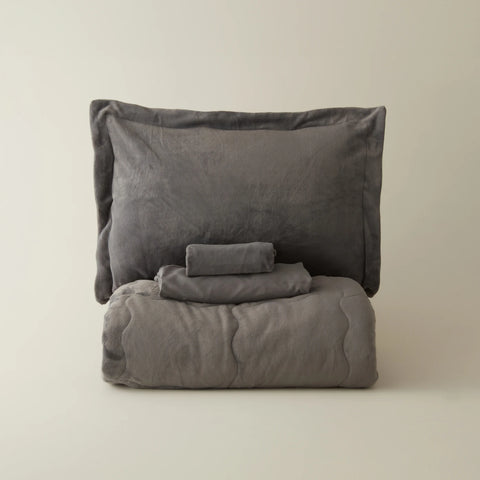 Karaca Home Flufy Comfort Bedding Set, Single, Anthracite