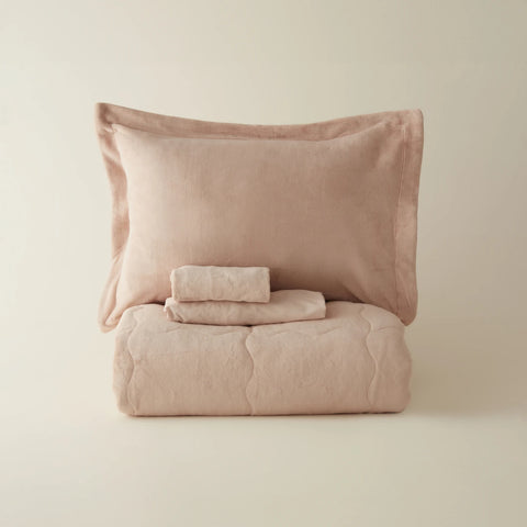 Karaca Home Flufy Comfort Bedding Set, Single, Powder