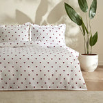 Karaca Amour 100% Cotton Bedding Set, Double, Red