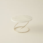 Karaca Home Angelina Marble Decorative Candle Holder,19x12cm, Silver