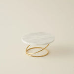 Karaca Home Angelina Marble Decorative Candle Holder, 17x9cm, Gold