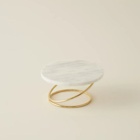 Karaca Home Angelina Marble Decorative Candle Holder, 17x9cm, Gold