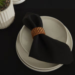 Karaca Home Belle 2-Piece Fabric Napkin, 40x40cm, Black