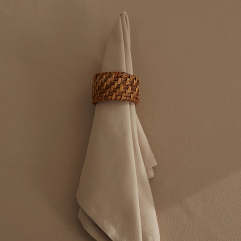 Karaca Home Belle 2-Piece Fabric Napkin, 40x40cm, Beige