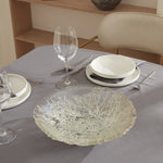 Karaca Home Autumn Decorative Plate, 33cm, Silver