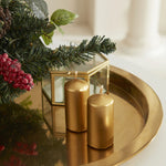 Karaca Home Pillar Candle, 3,5x8cm, Gold