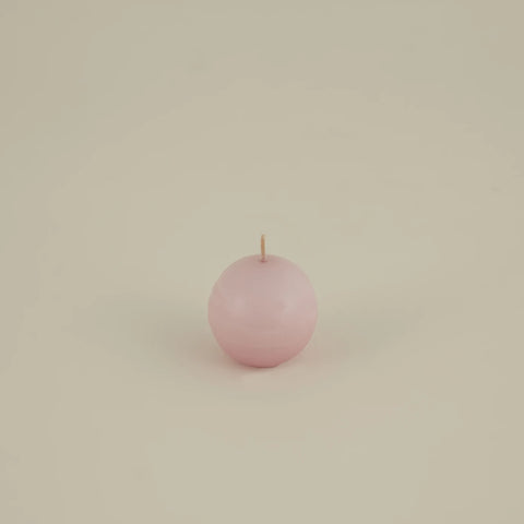 Karaca Home Ball Candle, 6cm, Light Pink