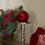 Karaca Home Ball Candle, 7cm, Red