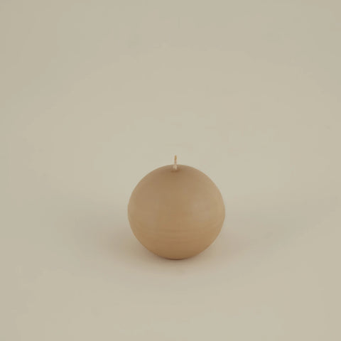 Karaca Home Ball Candle, 8cm, Ecru