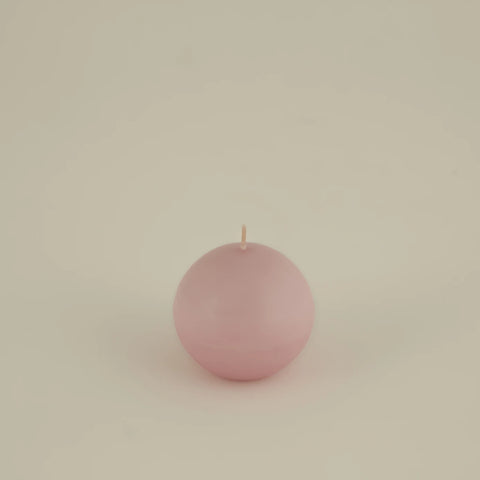 Karaca Home Ball Candle, 8cm, Light Pink