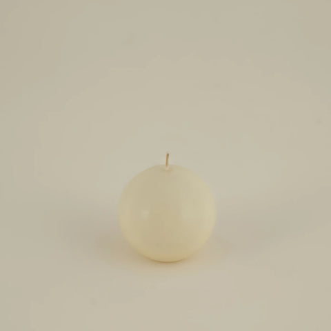 Karaca Home Ball Candle, 8cm, Beige