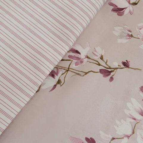 Karaca Pesla 100% Cotton Satin Duvet Cover Set, Single, Pink