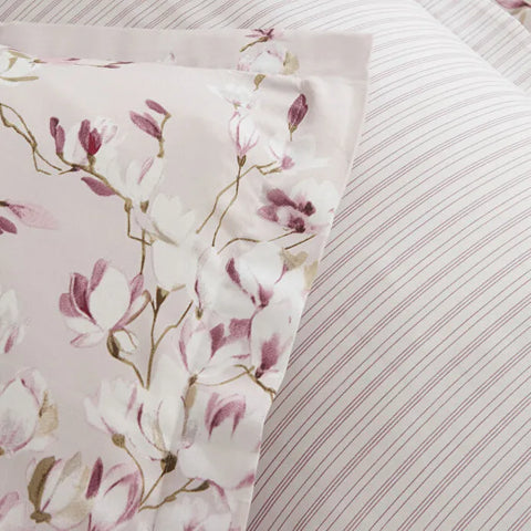 Karaca Pesla 100% Cotton Satin Duvet Cover Set, Single, Pink