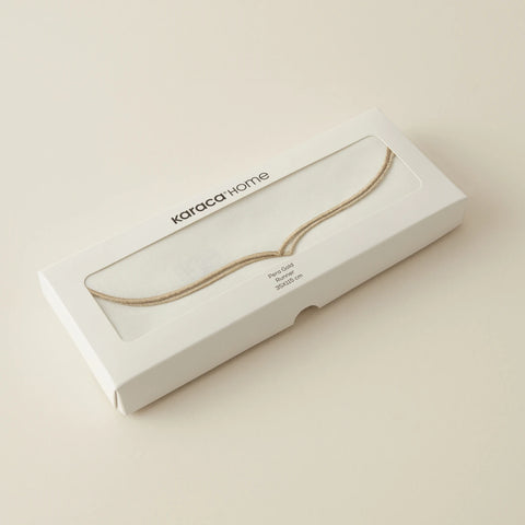 Karaca Home Pera Runner, 35x115cm, Gold