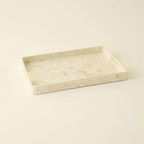 Karaca Home Carrie Decorative Tray, 39cm, Beige