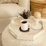 Karaca Home Carrie Decorative Tray, 37cm, White