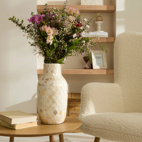 Karaca Home Carrie Vase, 16cm, White