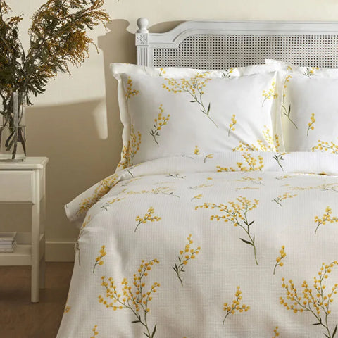 Karaca Loretta 100% Cotton Bedding Set, Single, Yellow