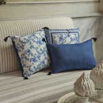 Karaca Home Rosario Filled Cushion, 45cmx45cm, Blue White