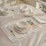 Karaca Home Lalisa 2-Piece Care-Free American Placemat, 32x45cm, White
