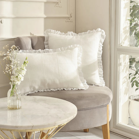 Karaca Home Lalisa Filled Cushion 45x45 cm, White