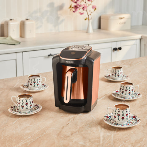 Karaca Hatır Neo Inox Turkish Coffee Maker, 735W, 300ml, Bronze