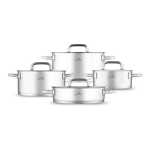 Jumbo Metalix 8-Piece Stainless Steel Induction Cookware Set, Silver