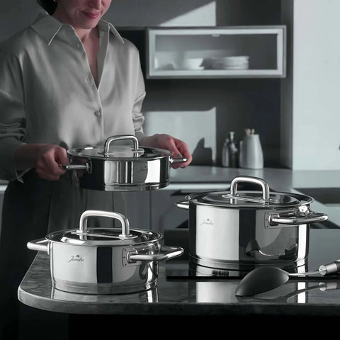 Jumbo Metalix 8-Piece Stainless Steel Induction Cookware Set, Silver